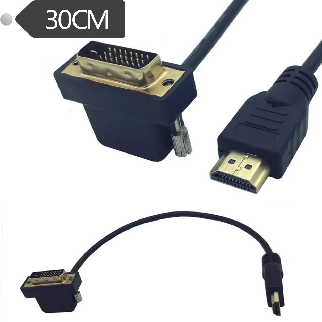 HD линии к DVI революция DVI24 + 1 Мужской Локоть компьютер с ТВ 0 3 м|Соединители| |