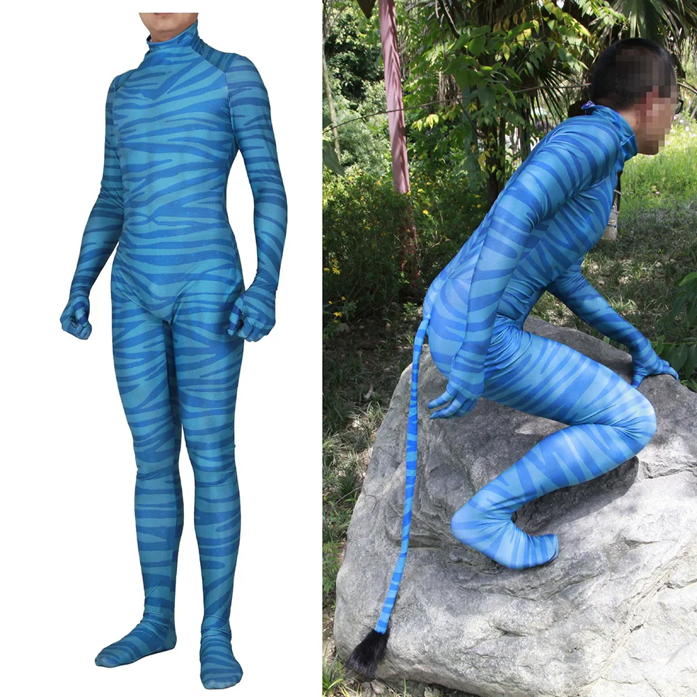 Детский костюм для косплея из мультфильма Аватар 2 милый Zentai вечеринок |