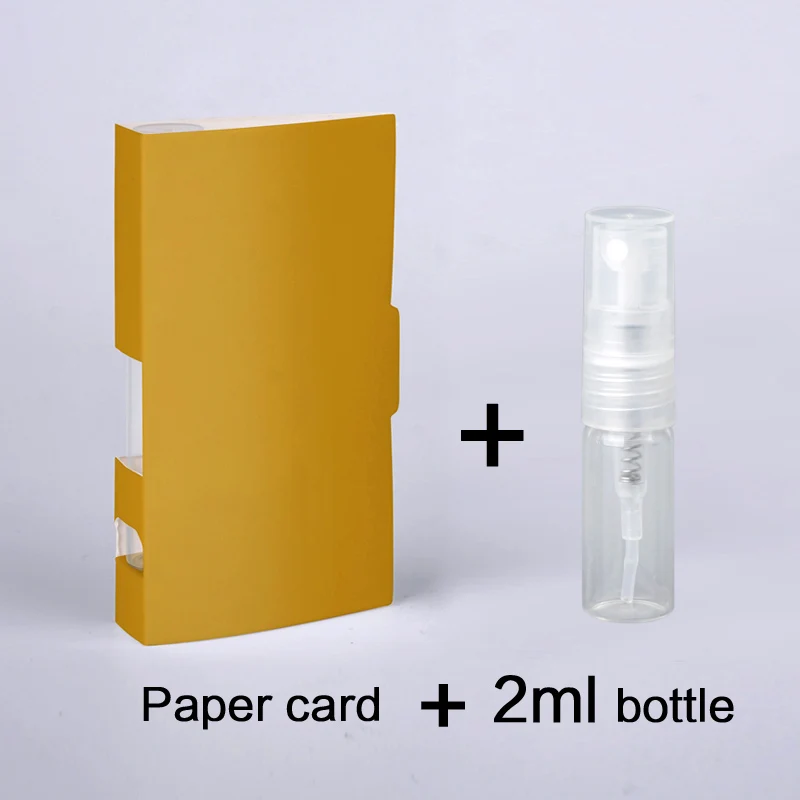 Gold card-2ml 100 шт./лот спрей бутылка многоразового использования флакон духов бумажная Подарочная открытка флакон с образцом духов посылка - Цвет: Gold card-2ml