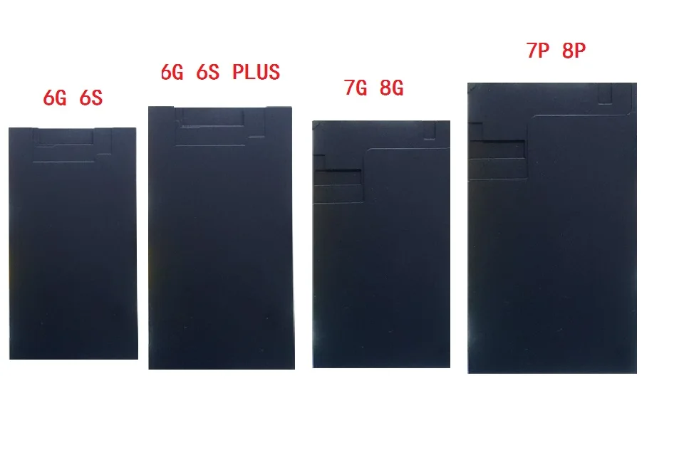 LCD прессформы силикона ламинирование черный резиновый коврик для iPhone 6/6 S/7/8 Plus X