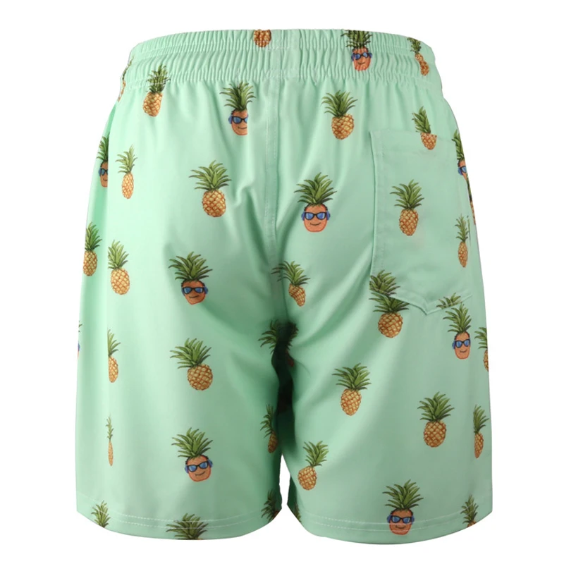 3 цвета ананас Быстросохнущий купальник с принтом пляжный шорты Мужские для