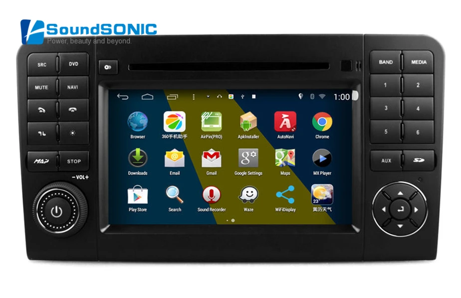 Для Mercedes Benz X164 W164 ml280 ML320 ML350 ml420 ML450 Android 4.4.4 2 DIN Стерео DVD GPS навигатор Аудио +