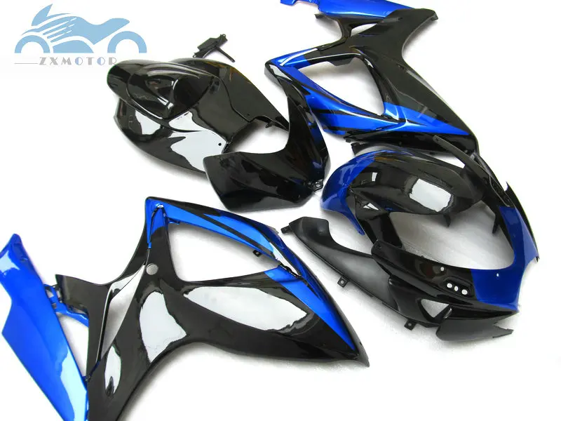 Набор обтекателей для мотоциклов Suzuki GSXR 600 K6 GSXR600 750 2006 2007 GSXR750 06 07 синий черный
