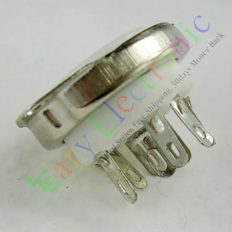 Оптом и в розницу 8 шт. 9pin Керамическая вакуумная трубка разъем клапан база 12AX7 12AU7