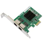 2 порта Gigabit Ethernet PCI-E X1 карта 101001000 Мбитс чипсет для 82575EB