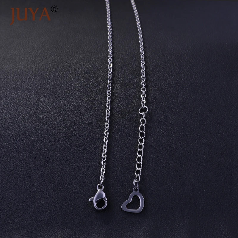 Простые цветные цепочки из нержавеющей стали для создания ожерелья и кулона