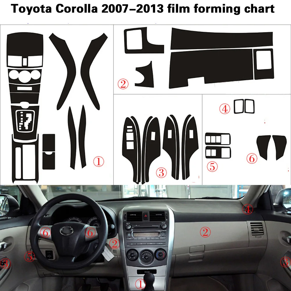 Для Защитные чехлы для сидений сшитые специально Toyota Corolla 2007 2013 внутренний