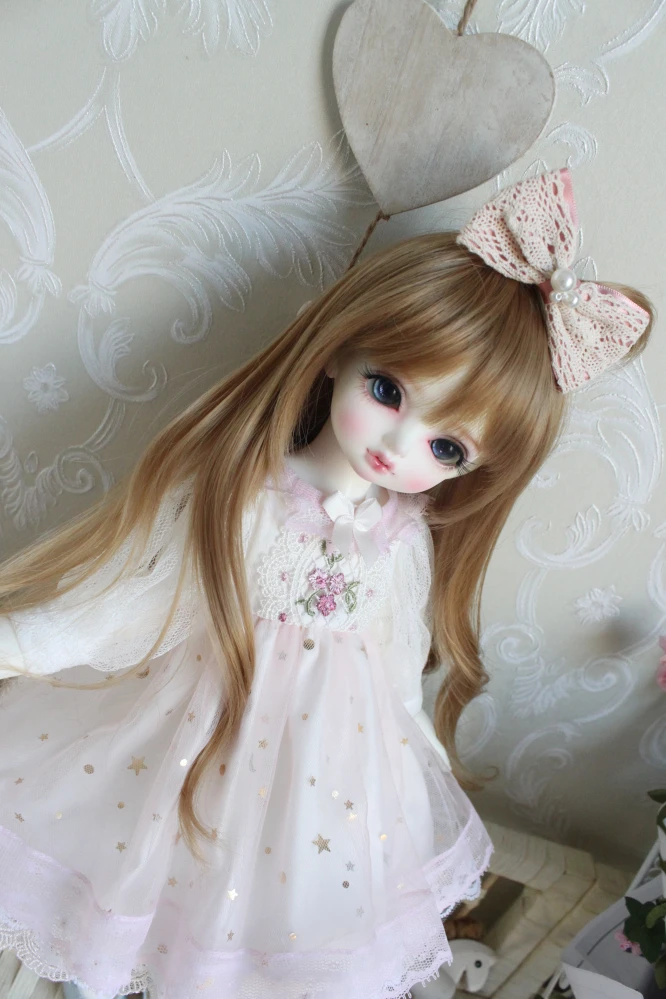 Одежда для шарнирной куклы 1/6 красивое платье феи розового и синего цвета 1/4