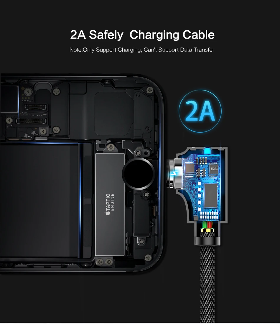 Магнитный usb-кабель для iPhone, зарядное устройство, магнитный Micro USB type C кабель для samsung huawei Xiaomi зарядный провод, освещающий 1 м