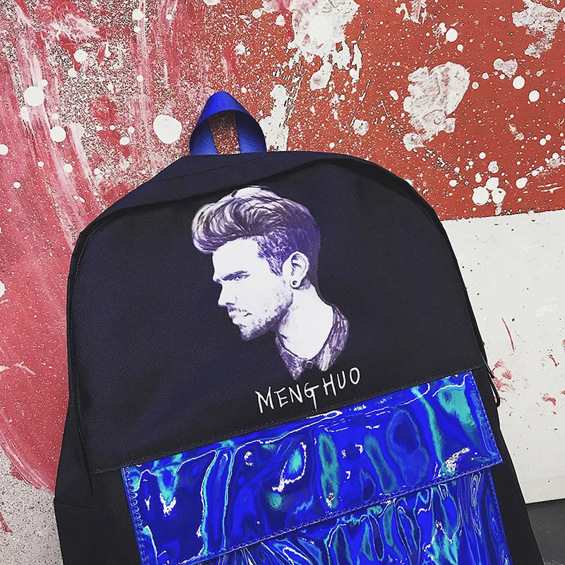 Menghuo лоскутное для женщин рюкзак Блестки ногтей сумка Mochila Feminino Серебро