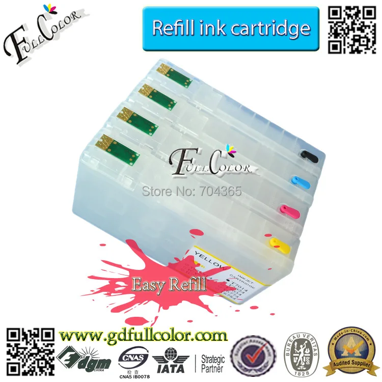 

compatilble and refil ink cartridge for T7011 T7012 T7013 T7014 for workforce Pro WP-4000 4pcs a lot .