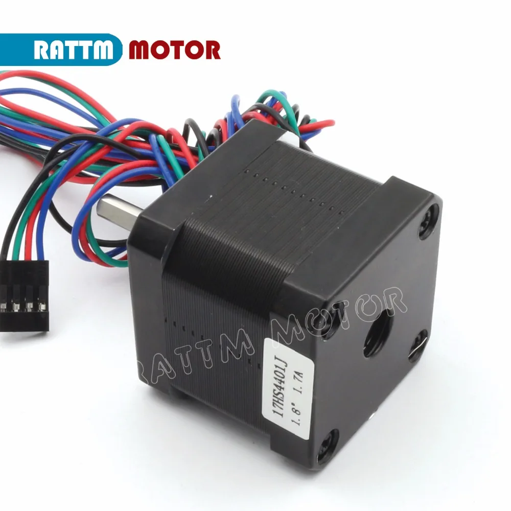 5 шт. 17HS4401J Nema17 шаговый двигатель 1.7A/40 мм/78oz in с разъемом|Шаговый двигатель| |