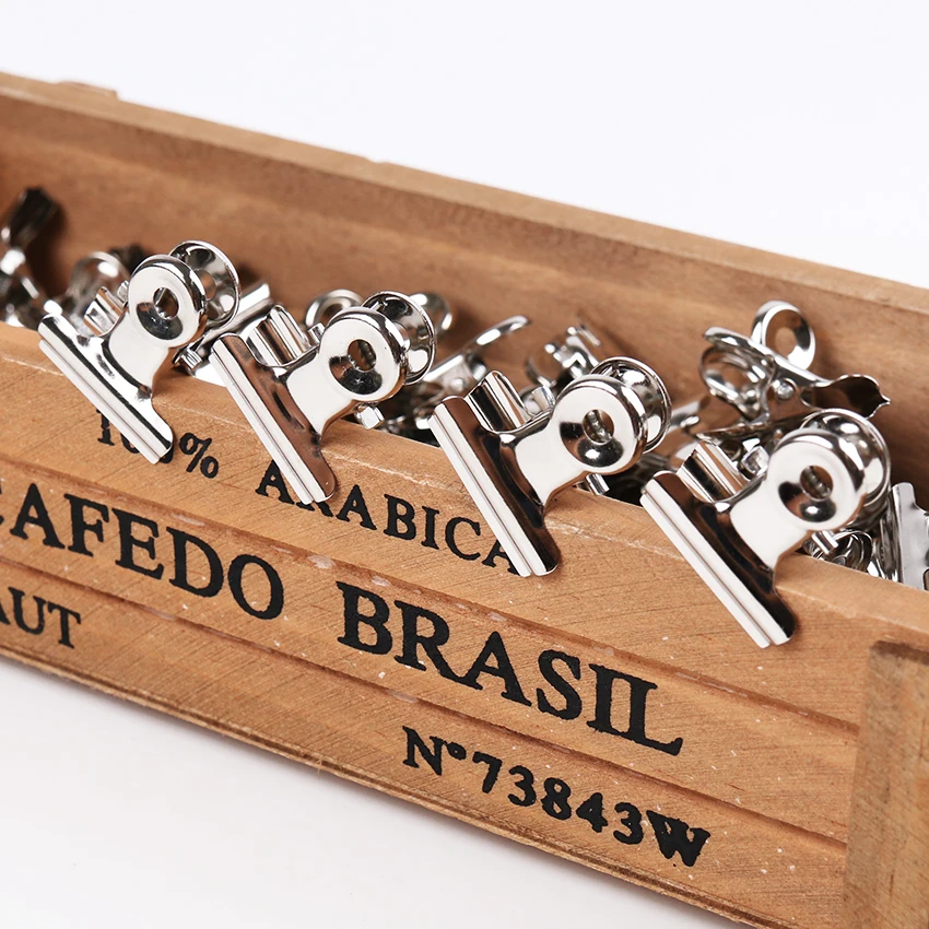 Зажимы в виде бульдога офисные зажимы металлические из нержавеющей стали для