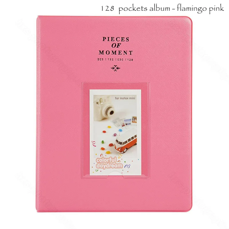 128 Photos Dark Pink Альбом для пленки Fujifilm Instax Mini 8 8+ 9 70 7s 25 26 50s 90, Pringo P231, Instax Share SP-1 SP-2, Polaroid PIC-300 Z2300 - Цвет: 128 Photos Dark Pink