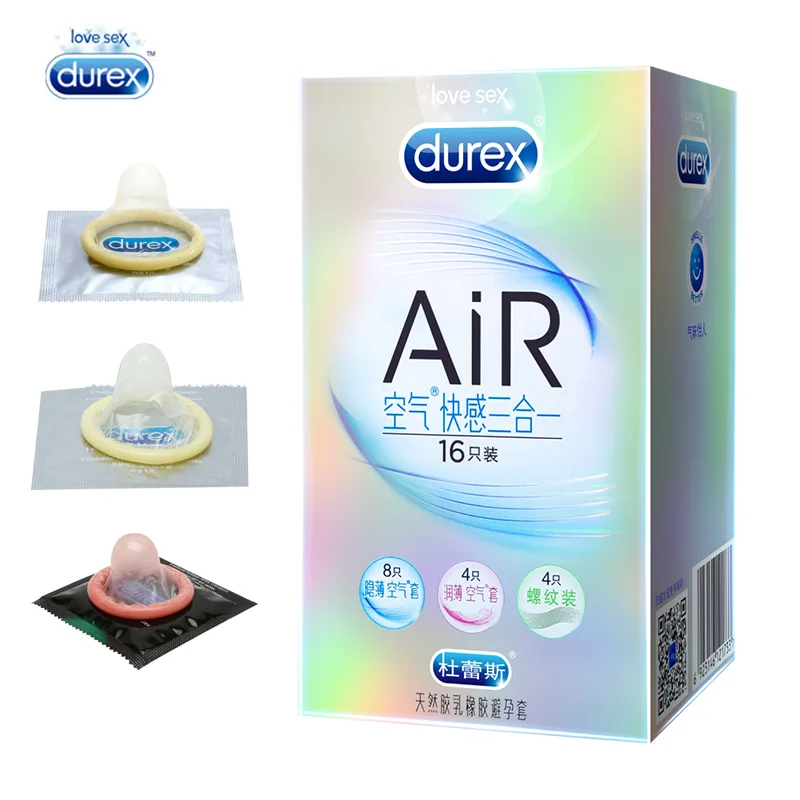Подлинность Durex презервативы 16 шт. натуральный латекс спираль Ультратонкие