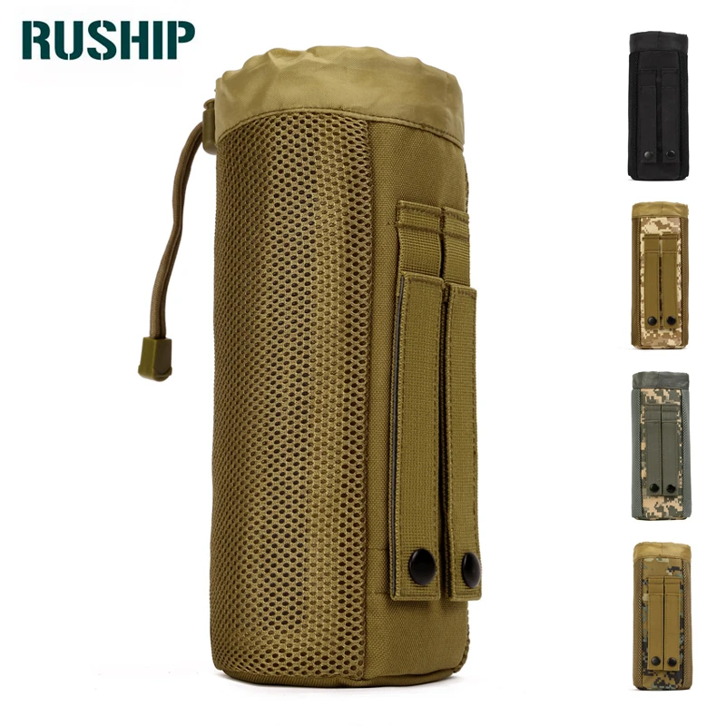 

Military Equipment MOLLE Water Bottle Pocket Pouch Fanny Pack 800ML Bag Belt Drawstring Purse Camouflage Waist Bags Travel Packs