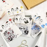 salt little person decoration adhesive stickers set cute cartoon girl stickers diary sticker scrapbook korean stationery