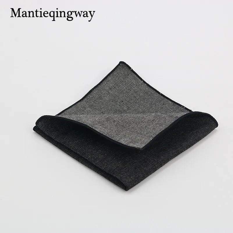 Бренд Mantieqingway бабочку и платки набор Ковбой Стиль Denim & Цветочный хлопок галстук с
