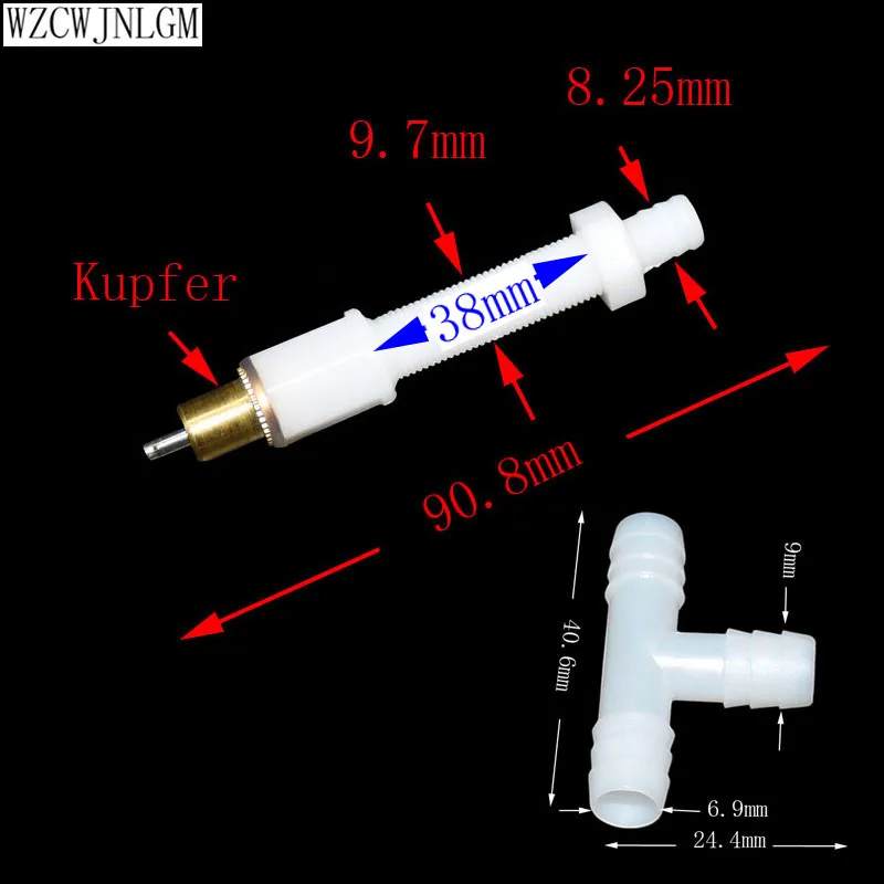 20 шт. 8 мм инструменты для кролика автоматический фонтан с длинной Медной