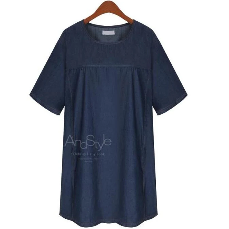 Женское джинсовое платье NYFS свободное винтажное из джинсовой ткани с коротким