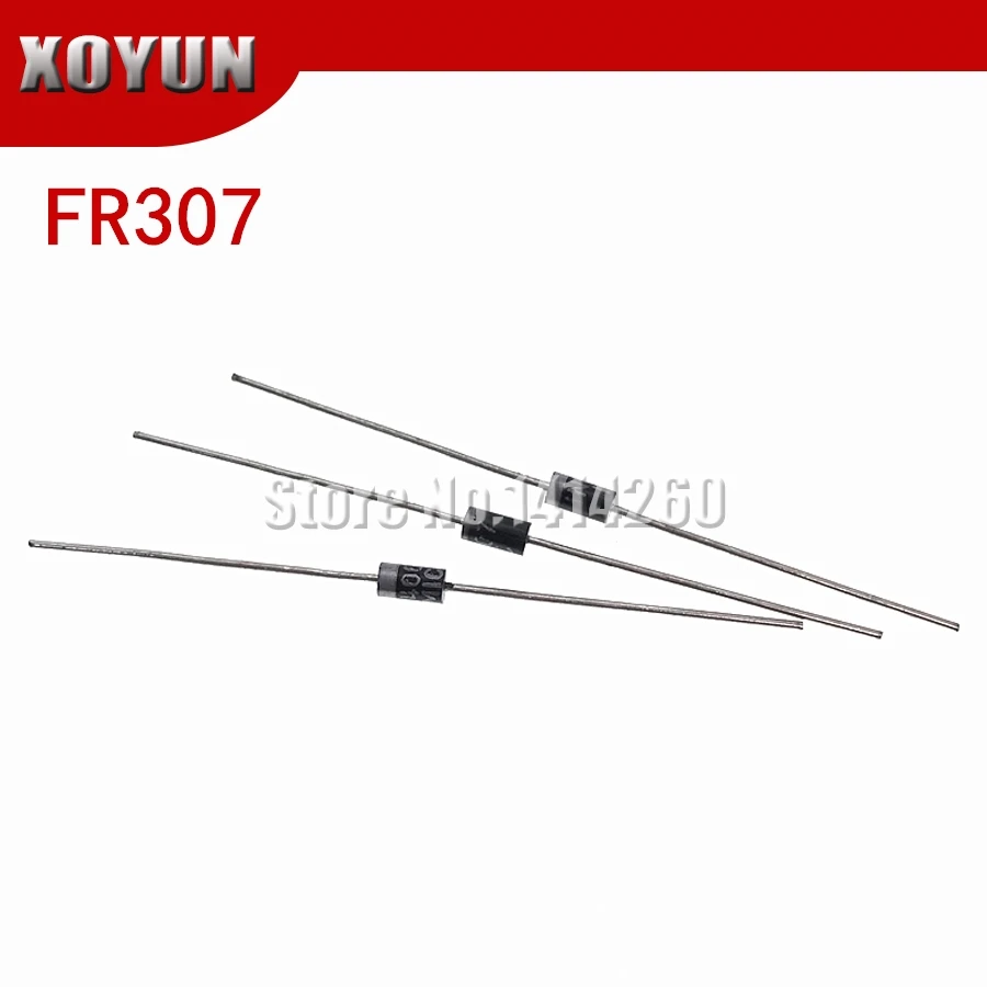 20 шт./лот FR307 3A 1000V DO-27 выпрямительный диод | Электронные компоненты и