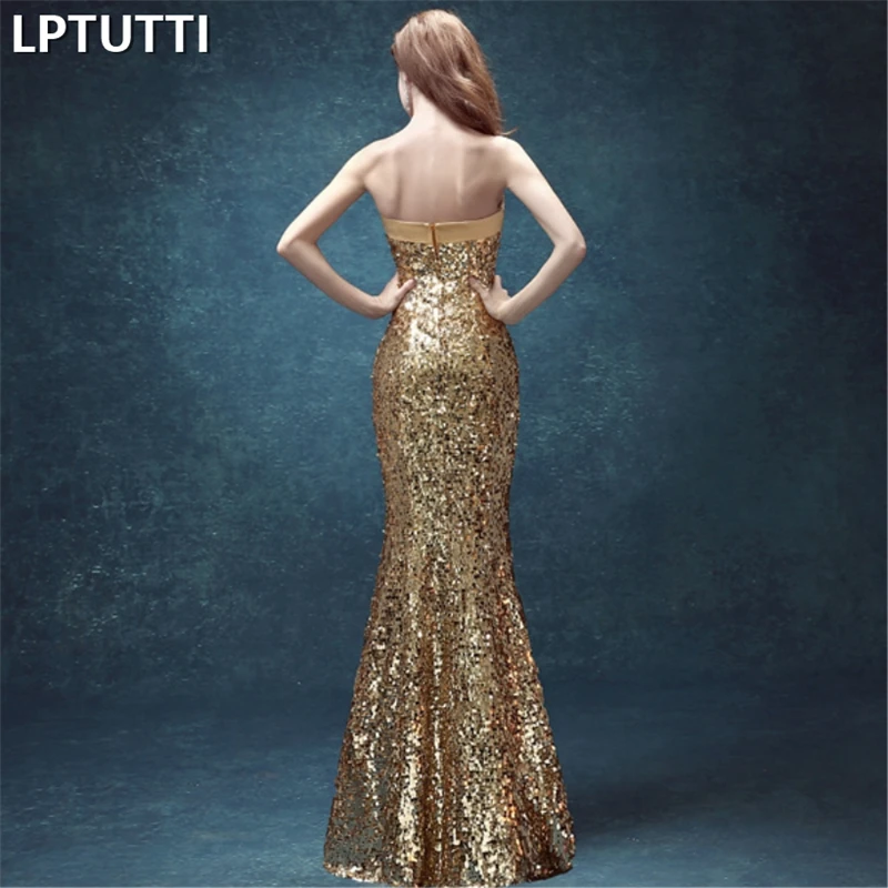 LPTUTTI Crystal Sequin New For Women Elegant Date Ceremony Party Prom Gown Formal Gala Events Luxury Long Evening Dresses | Свадьбы и