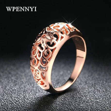 Женское кольцо на палец в стиле ретро розовое золото опт ювелирные изделия для