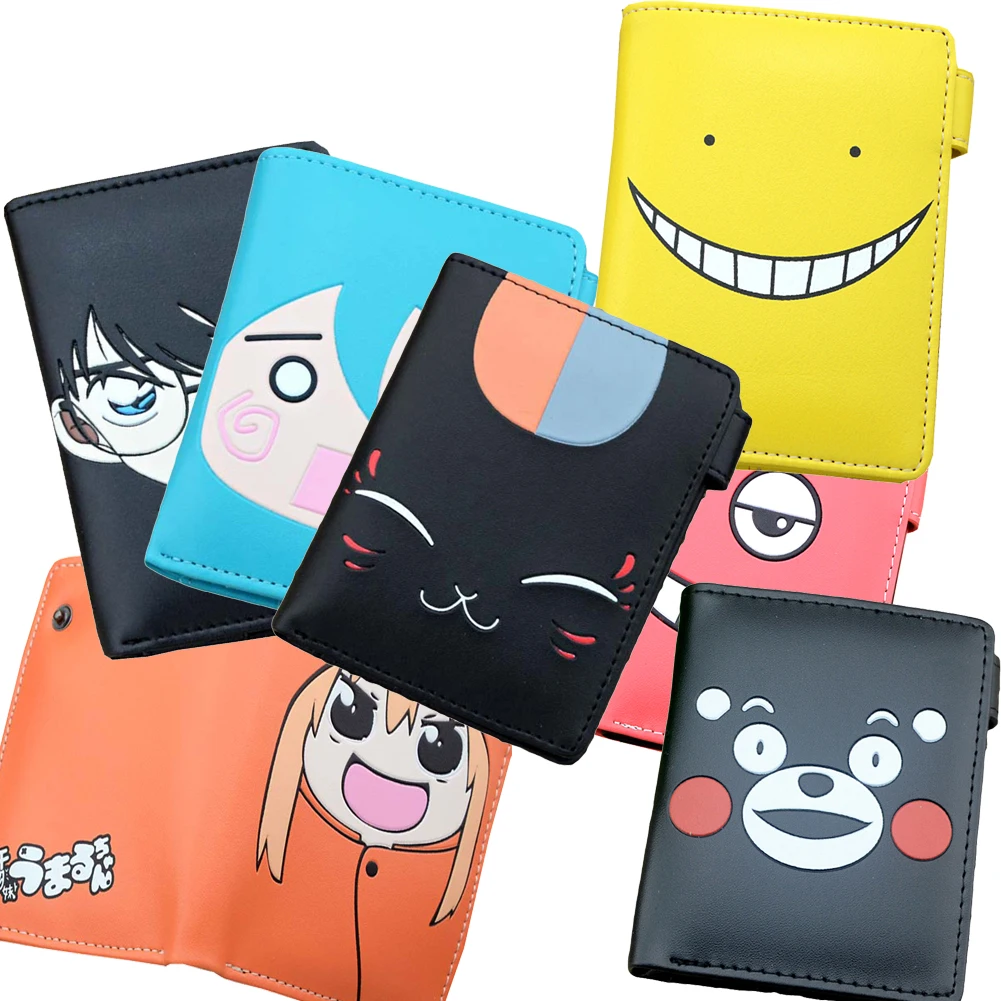 E Mell Korosensei Daomu Tokyo Ghoul Himouto RE Zero Hell Girl Danganronpa Natsume Gintama два сложенных кошелька короткий