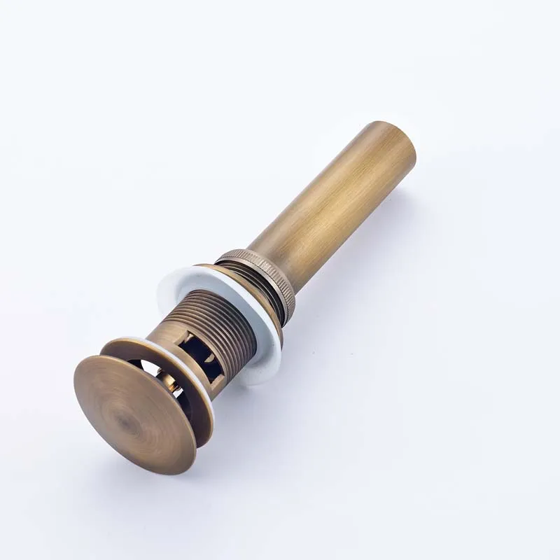 Antique Brass B Ванная комната раковина всплывающая слив Хром Матовый никель Золотой умывальник Туалет Раковина Отходов слива - Цвет: Antique Brass B