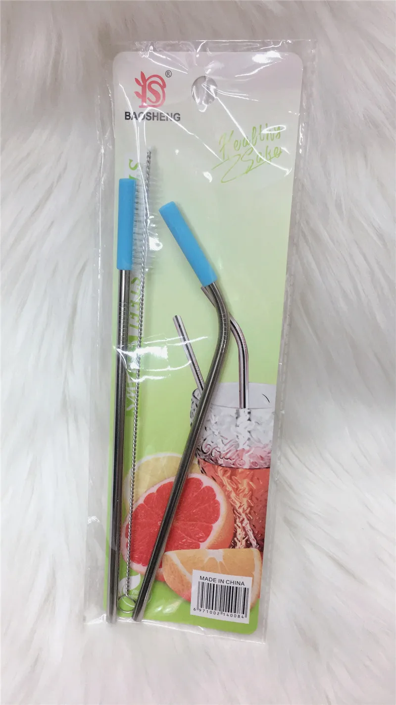 Stainless steel curved straw metal green tea drink 100 pcs | Дом и сад