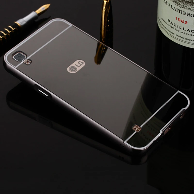 Чехол для LG X power металлический золотой бампер акриловая жесткая задняя крышка для телефона Capa для LG X power K210 K220 K220d 5," Coque Fundas