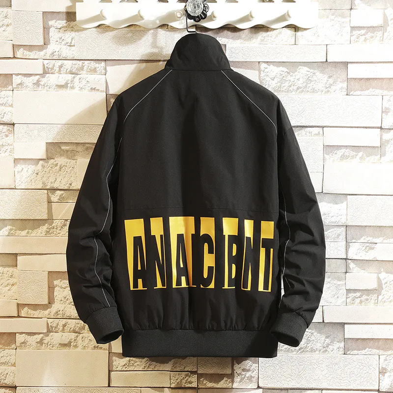 

2019 New Arrival Autumn Spring Outerwear Men Fashion Handsome Jacket Young Autumn Casual Size M L XL 2XL 3XL