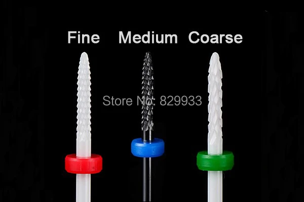 

Pro Ceramic Nail Drill Bits Nail File Drills Chiropody Podiatry Manicure Pedicure Salon Electric Machine Car Tools 3/32'' Shank