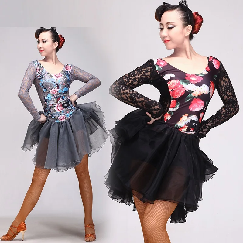 Платье для латиноамериканских танцев женское платье костюмы сальсы