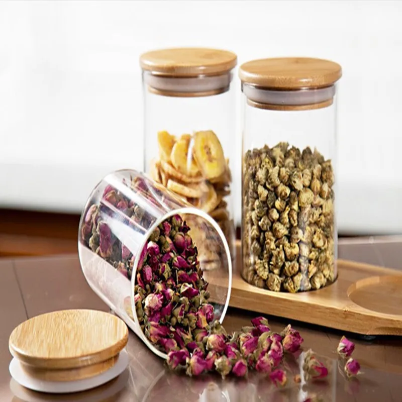 Еда крышка Стекло хранения Jar свинца Кухня Коробка Для Хранения запечатанные