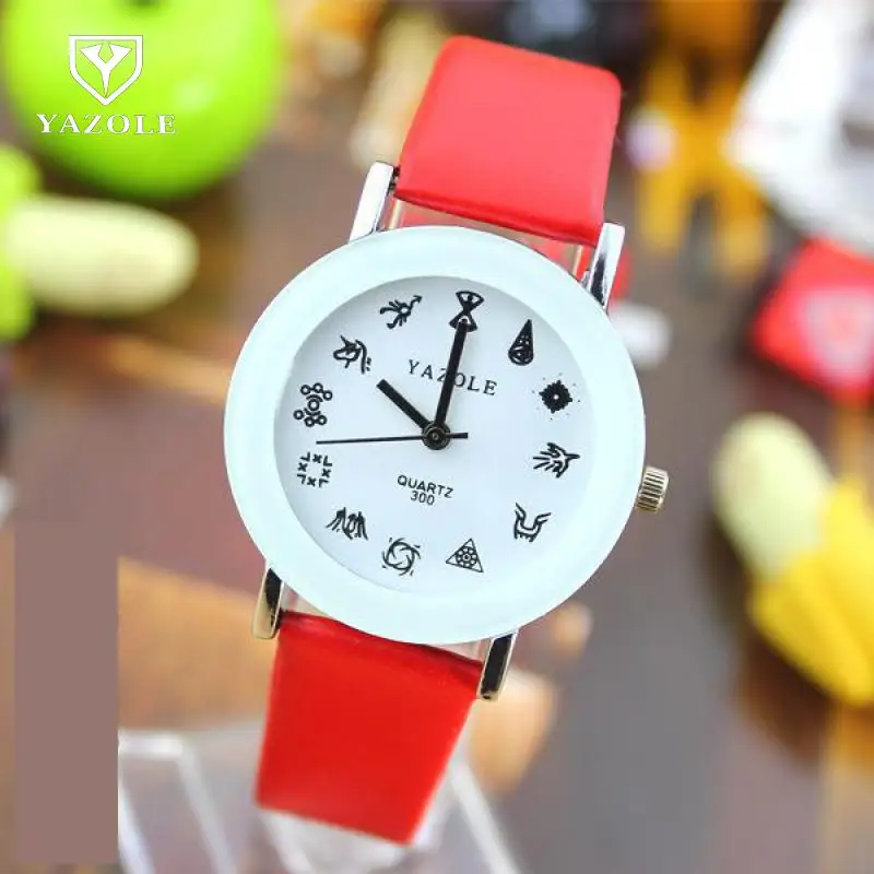 Модные кварцевые наручные часы YAZOLE из искусственной кожи Созвездие EXO для мужчин