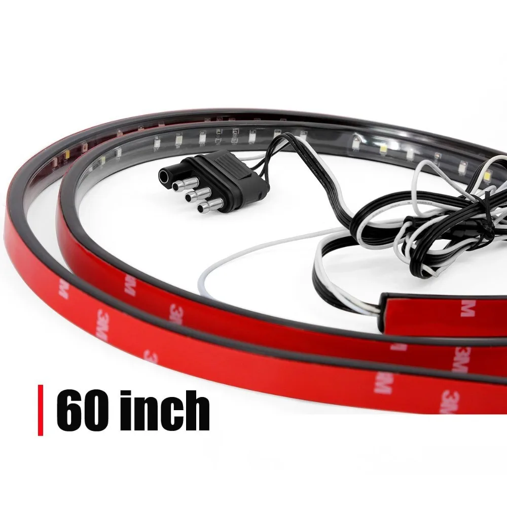 Yimeis 60Inch LED Tailgate Light Bar Truck Tail Strip Red/White Reverse Brake Turn Signal Running Lamp Universal for Jeep | Автомобили и