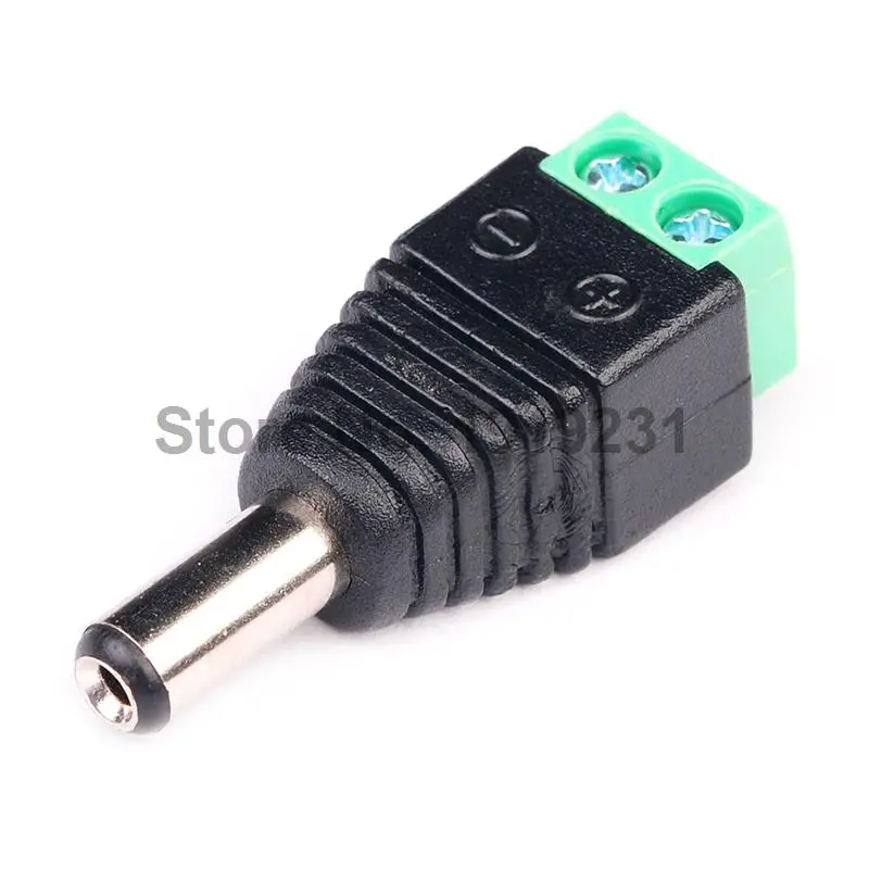 1 шт. Новый 5 мм x 2 DIY Мужской CCTV LED DC разъем питания адаптера|led connector|led dc connectormale power
