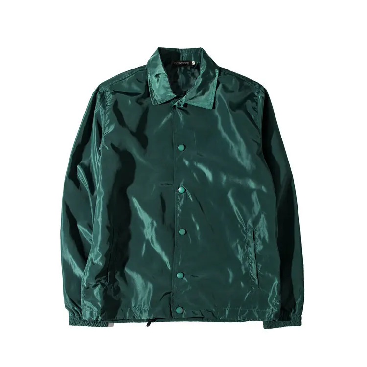 Dark Green Туристические Куртки мужские хип-хоп однотонные тонкие пальто Мужская модная Повседневная ветровка уличная одежда - Цвет: Dark Green