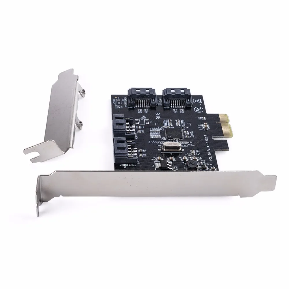 Карта расширения ORICO 4 порта SATA3.0 PCI E X1 в добавленная карта совместимая с X4 X8 X16