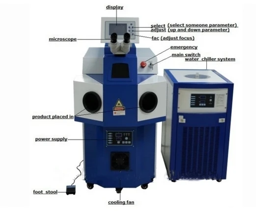 cheap price Portable Gold Silver Jewelry Laser Welding Machine laser welding machine 200W spot | Инструменты
