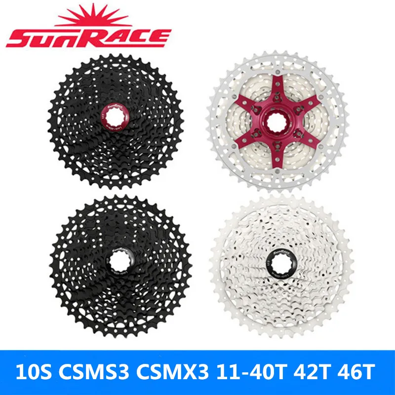 Кассета sunracing 10 скоростей CSMS3 CSMX3 11 40T 42T 46T велосипедная кассета подходит Shimano SRAM