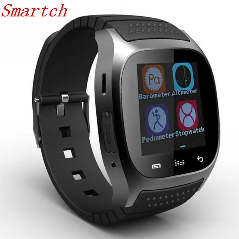 Smartch M26 Bluetooth часы умные Android Носимых устройств социальных APP/напоминание SmartWatch для