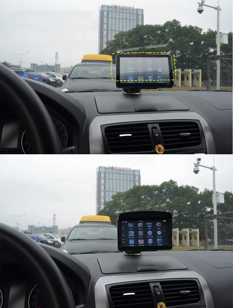 KMDRIVE 7 дюймов HD сенсорный Автомобильный gps навигатор Sat Nav FM 8 Гб Bluetooth AV-IN Бесплатный Зонт комплект Последние карты