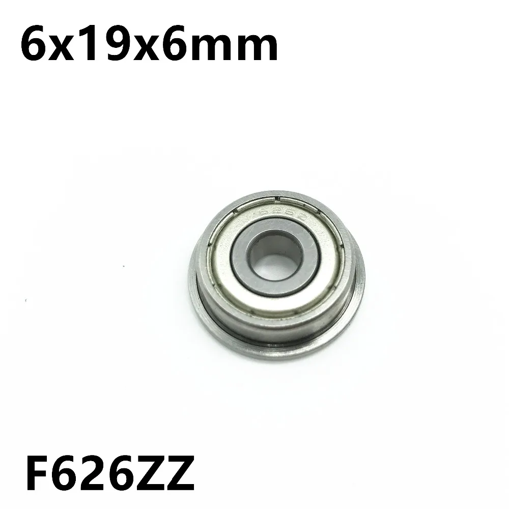 50Pcs F626ZZ 6x19x6 mm Flange Bearings Deep Groove Ball Bearing High Quality F626 | Обустройство дома