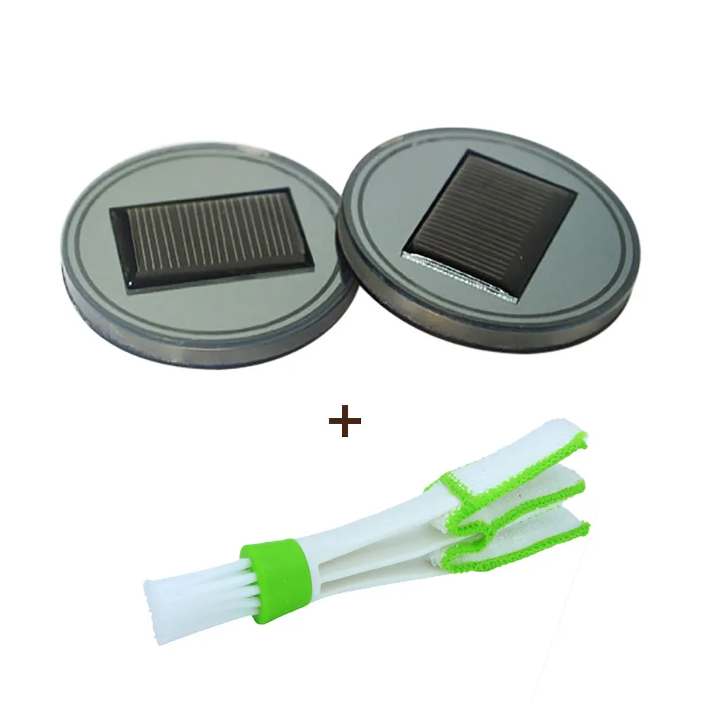 Лидер продаж 2 шт. панель солнечных батарей Синяя подсветка LED держатель для