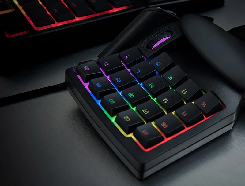 razer Tartarus V2 Chroma Mecha-мембранная Проводная игровая клавиатура 32 полностью программируемые клавиши-черный