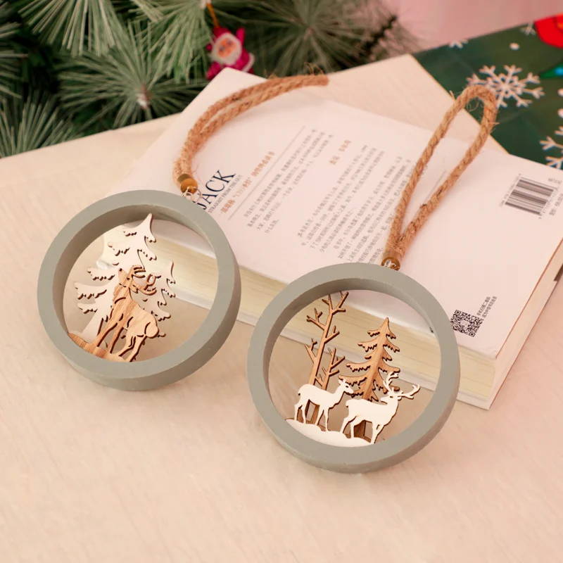 Cevent Xmas Wodden DIY ремесло Рождественская елка украшения деревянная Подвеска подвесные украшения Рождественский Декор для дома НОВОГОДНИЕ принадлежности