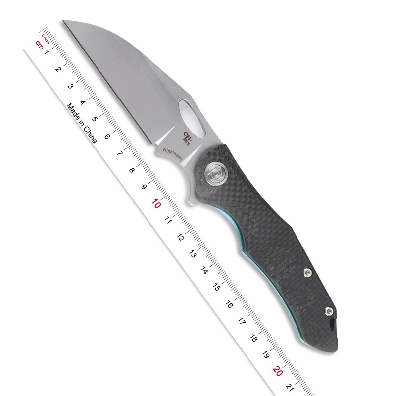 Складной нож CH Flipper S35VN со стальным лезвием ручка из титана и углеродного волокна