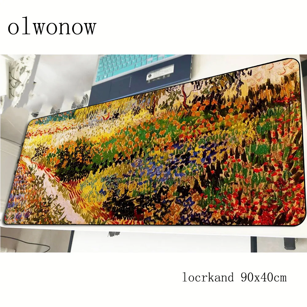 Ван Гог коврик для мыши 90x40 см подарок на Хэллоуин игровой коврик для мыши геймер коврик 3d игровой компьютерный стол padmouse клавиатура большие игровые коврики